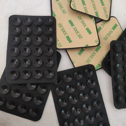 Silicone Suction Phone Holder Mat Multifunctional Suction Cup Wall Stand Square Anti-Slip Single-Sided Case Mount Back Sticker