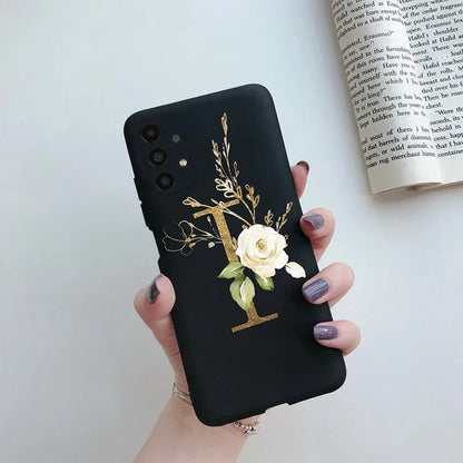 Flower Alphabet Soft TPU Case for Samsung Galaxy A Series