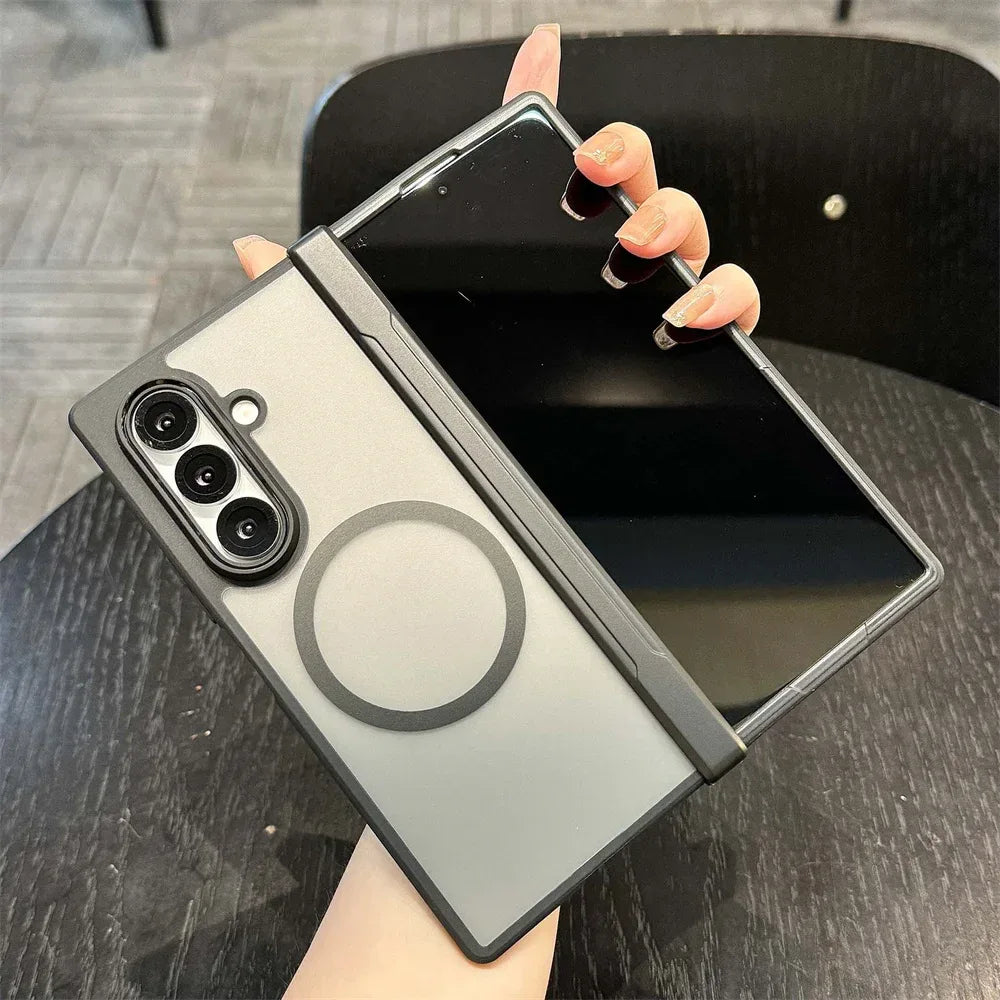 MagSafe Matte Transparent Case for Samsung Galaxy Z Fold 7