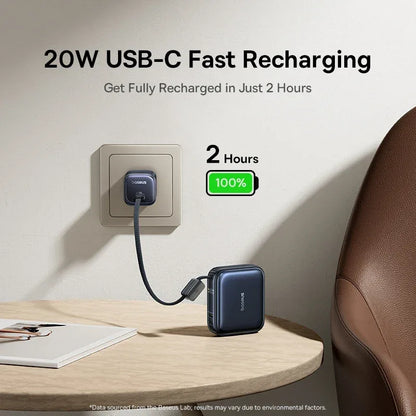 Baseus 45W 10000mAh Mini Power Bank Built-in USB-C Cable