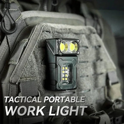 USB Rechargeable Tactical Mini LED Work Light Flashlight Tool - Urbizia