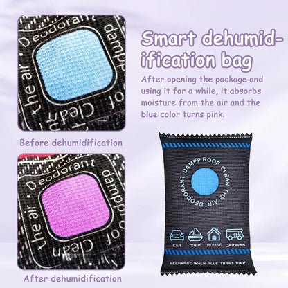 Reusable Silicone Dehumidifier Bag Car Air Freshener Interior Wardrobe Room Home Moisture Absorber Dampness Preventer Drying Bag