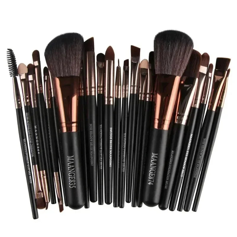 22-Piece Professional Makeup Brush Set – Face Brushes