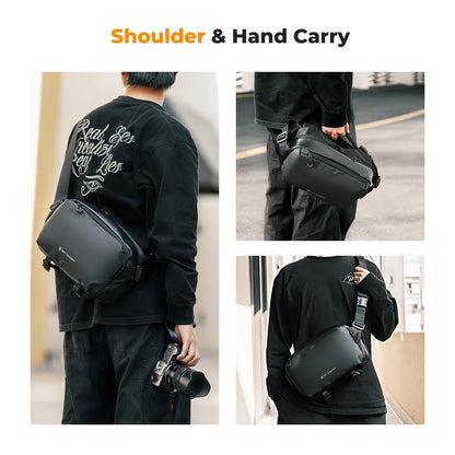 K&F CONCEPT 10L Camera Shoulder Bag for Digital Canon/Nikon/Sony/DJI Drone Lightweight Travel Photography Sling Bag Carry Pouchs