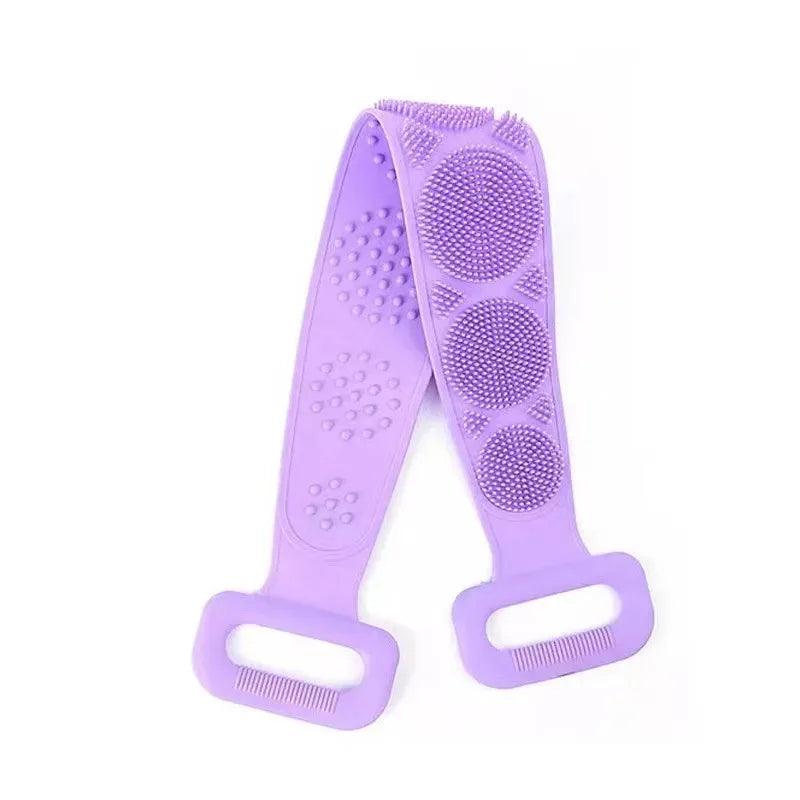 Body Sponge Silicone Back Brushes Bath Towels Scrubber Rubbing Back Peeling Massage Shower Belt Extended Skin Clean Brushes
