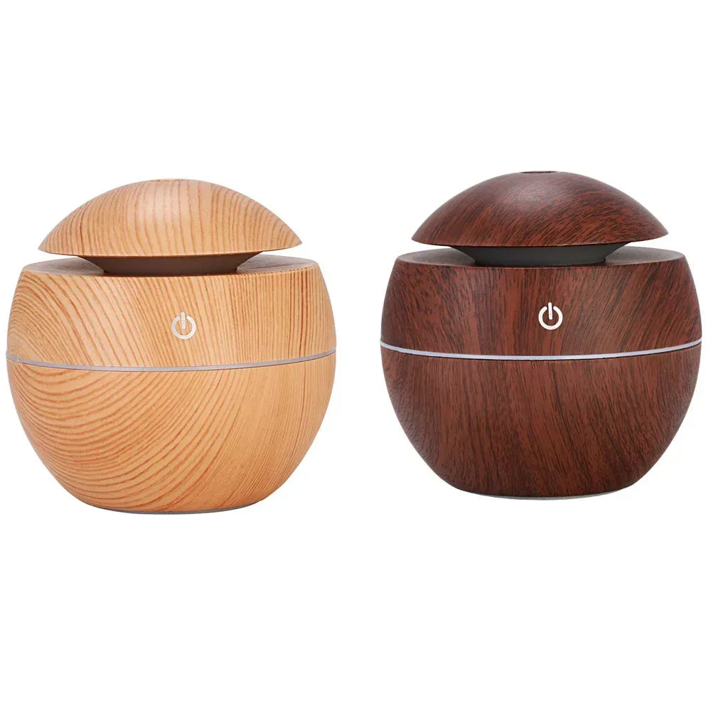 Humidifier Electric Air Aroma Diffuser Wood Ultrasonic Air Humidifier Essential Oil Aromatherapy Cool Mist Maker for Bedroom - Urbizia