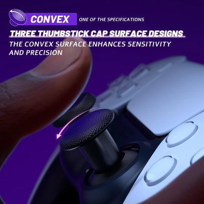 eXtremeRate ThumbsGear V3 Interchangeable Ergonomic Thumbsticks for ps5/EDGE Controller, Replacement Analog Thumb Sticks for ps4