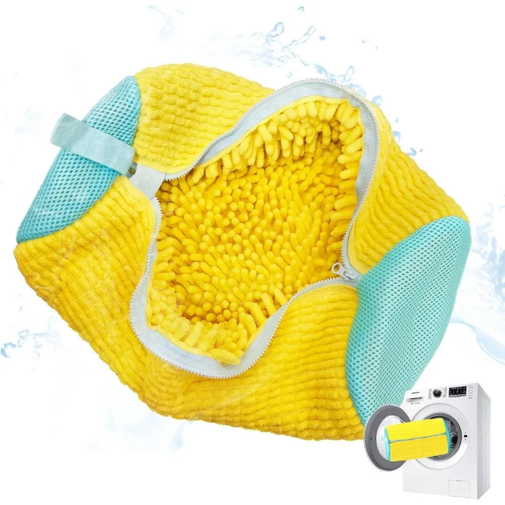 Shoe Washing Machine Bag – Laundry Mesh Bag for Washer & Dryer – Yellow