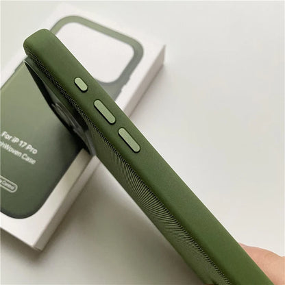 Magnetic Animation Original Tech Woven Case For iPhone 17Pro 16 18Pro 17Pro Max For Magsafe AI Touch Camera Button Boxed Cover