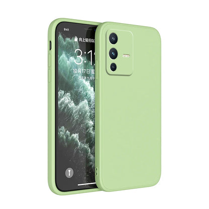 Soft Square Liquid Silicone Case for VIVO V23 Pro V23E V23Pro 5G Luxury Original Camera Protection Couples Cover Ultrathin Funda