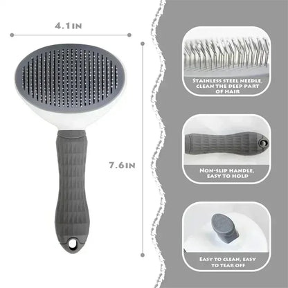Pet Dog Brush Cat Comb Self Cleaning Pet Hair Remover Brush For Dogs Cats Grooming Tools Pets Dematting Comb Dogs Accessories - Urbizia