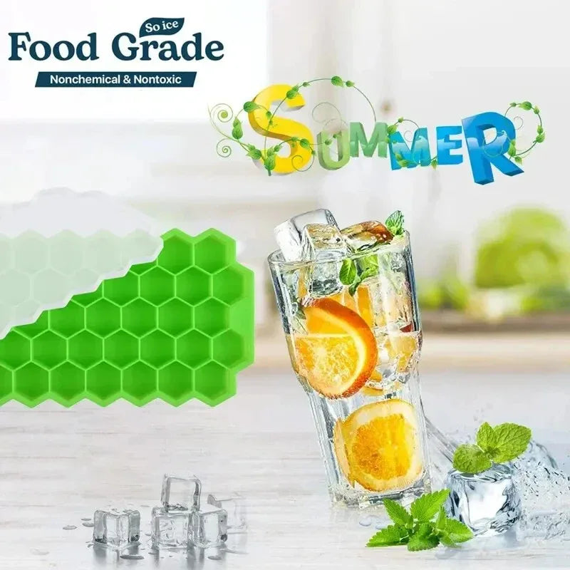 Honeycomb 37 Grid Ice Cube Tray DIY Mold