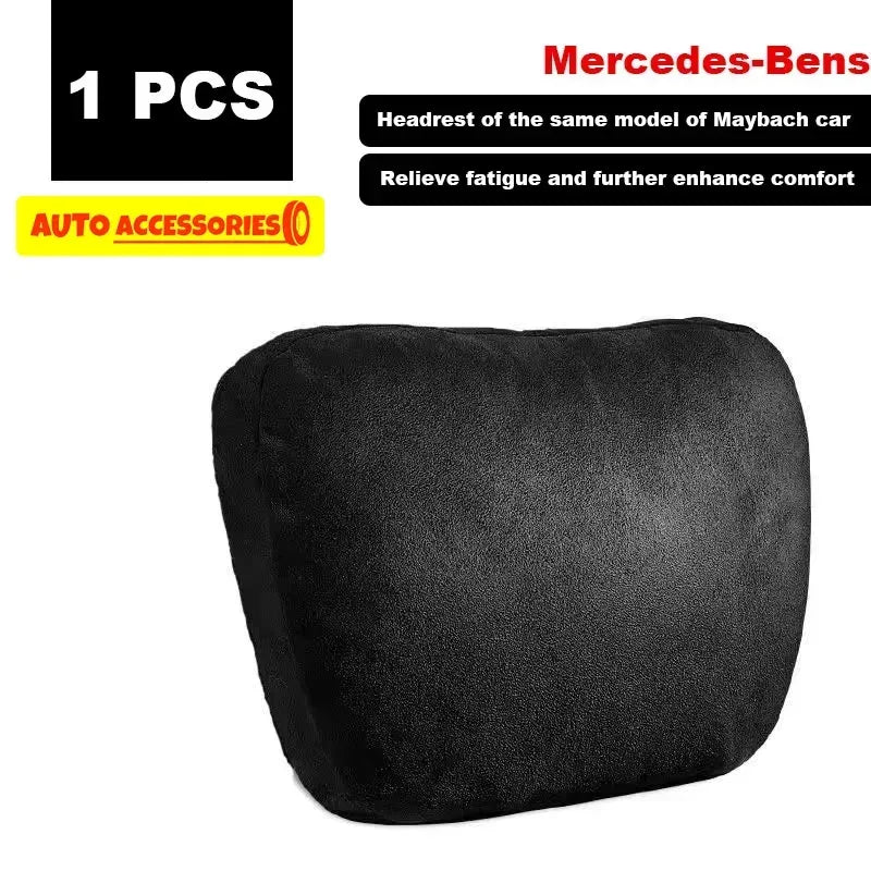 Car Headrest Neck Support Pillow – Maybach Design, Soft & Adjustable - Urbizia