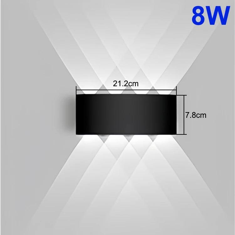 Up and Down LED Wall Lamp – Indoor & Outdoor, Waterproof
