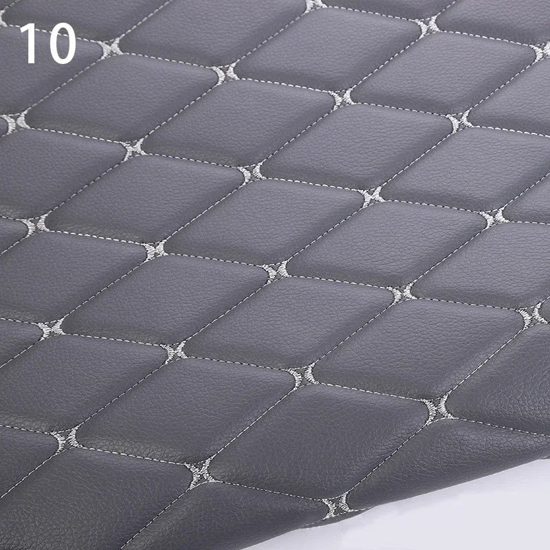 100x158cm Faux Leather Fabric Foam Quilted Padded for Car Interior Seat Cover Sofa Cushion Wear Resistant DIY
