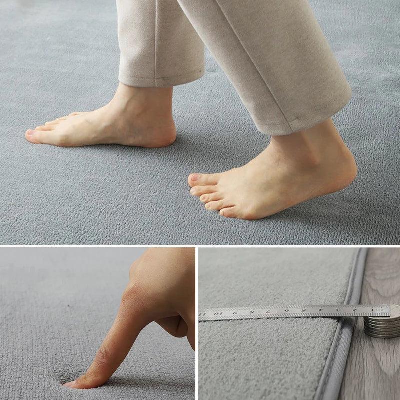 VIKAMA Modern Coral Velvet Carpet Soft Non-Slip Living Room Bedroom Carpet Large Area Children's Play Floor Mat For Home Decor - Urbizia