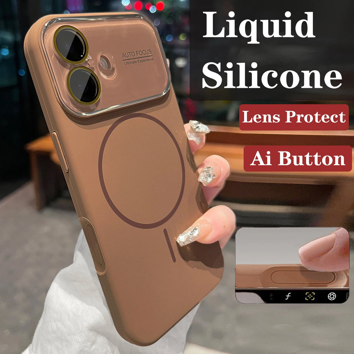 Original Advanced Liquid Silicone For Magsafe Case For iPhone 18 17 Pro Max 16 15 14 Magnetic Charging Glass Lens Protect Cover