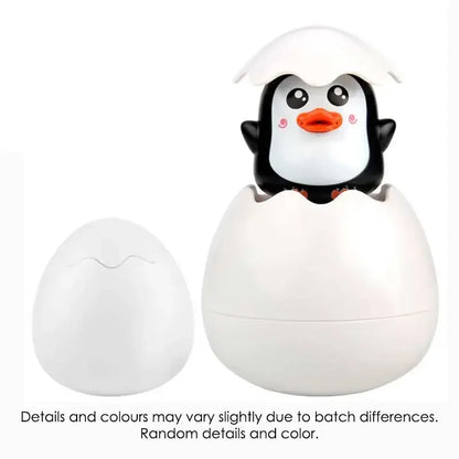 Baby Water Spray Bathing Toys – Duck, Penguin & Egg Set - Urbizia