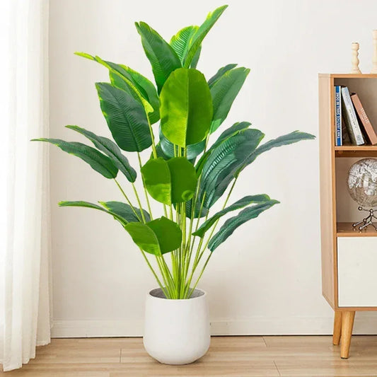 Artificial Tropical Palm & Monstera Leaves Decor - Urbizia