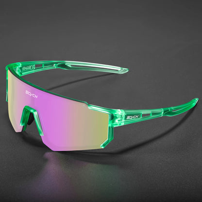 SCVCN Fashion Cycling Glasses Bike Baseball Sunglasses for Men UV400 Sports MTB Outdoor Goggles Bicycle Women Sunglasses Riding