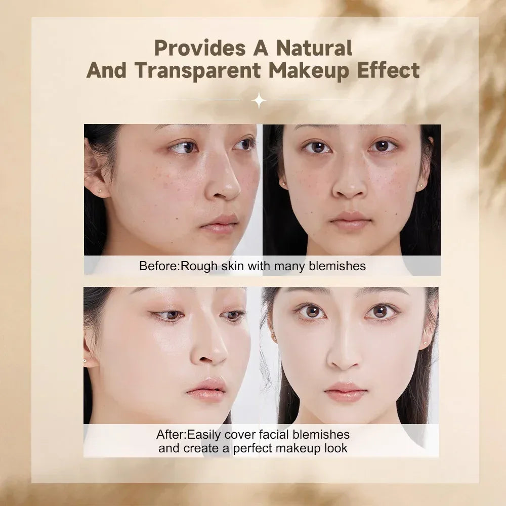 Life Girls Watery Double-Headed Foundation Stick with Brush, Natural Long-Lasting Flawless Makeup For Facial Concealer Cosmetics - Urbizia