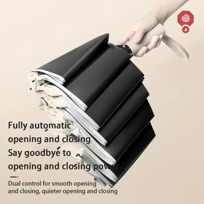 Fully Automatic Umbrella Reverse Folding Umbrella with Windproof Reflective Stripe UV Umbrellas For Men Women Sunshade new