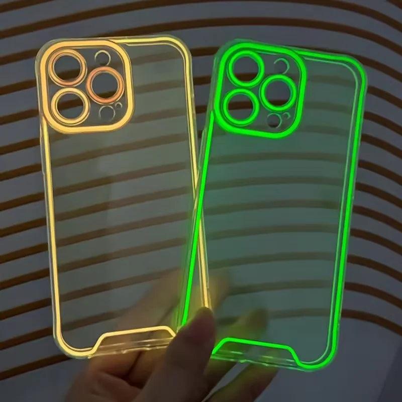 iPhone Glow-in-the-Dark Silicone Case – Luminous Cover