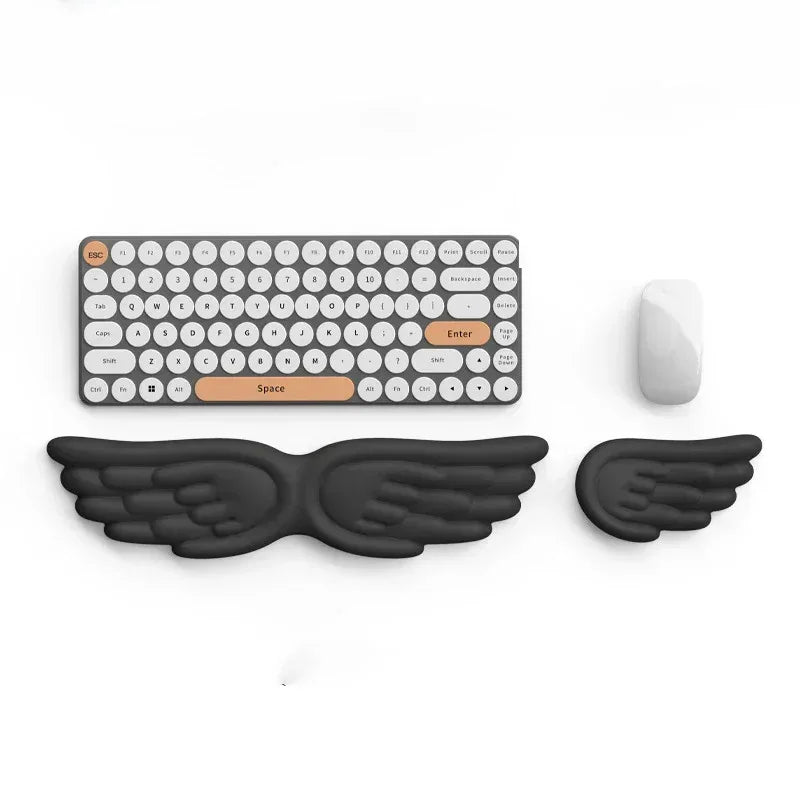 Mechanical Keyboard, Mouse, Wrist Rest, Computer Keyboard, Laptop, Angel Wing, Memory Foam, Mouse Pad Wrist Support - Urbizia