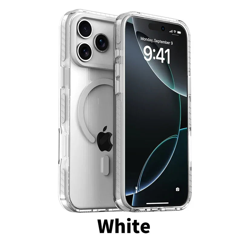 MagSafe Clear Case with PE Striped Border for iPhone