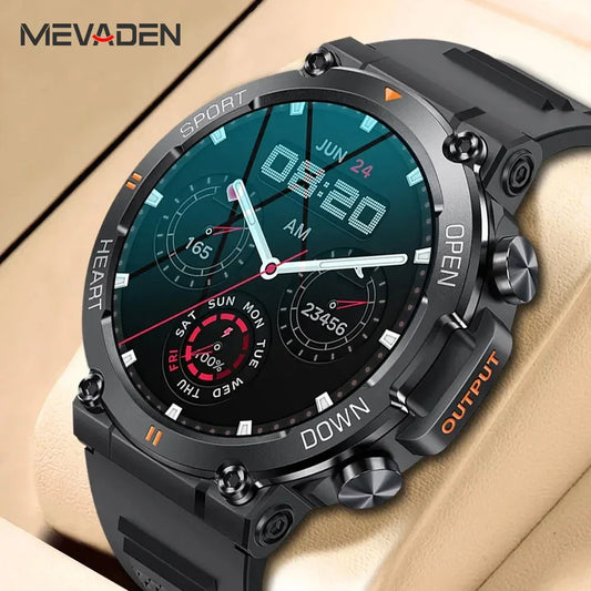 MEVADEN 1.39 inch HD Bluetooth Call Smart Watch Men Sports Fitness Tracker Heart Monitor 400mAh Smartwatch For Android IOS MD56 - Urbizia