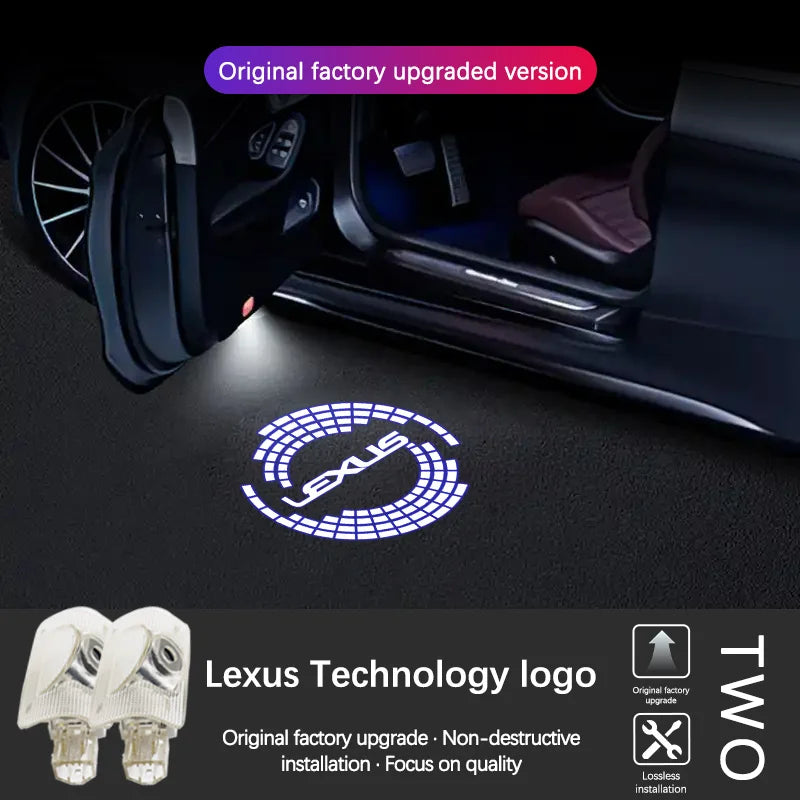 LED Car Door Logo Projector Welcome Ghost Shadow Light Accessories For LEXUS RX ES GX LS LX IS GS RC UX IS250 IS300 IS350 ES300