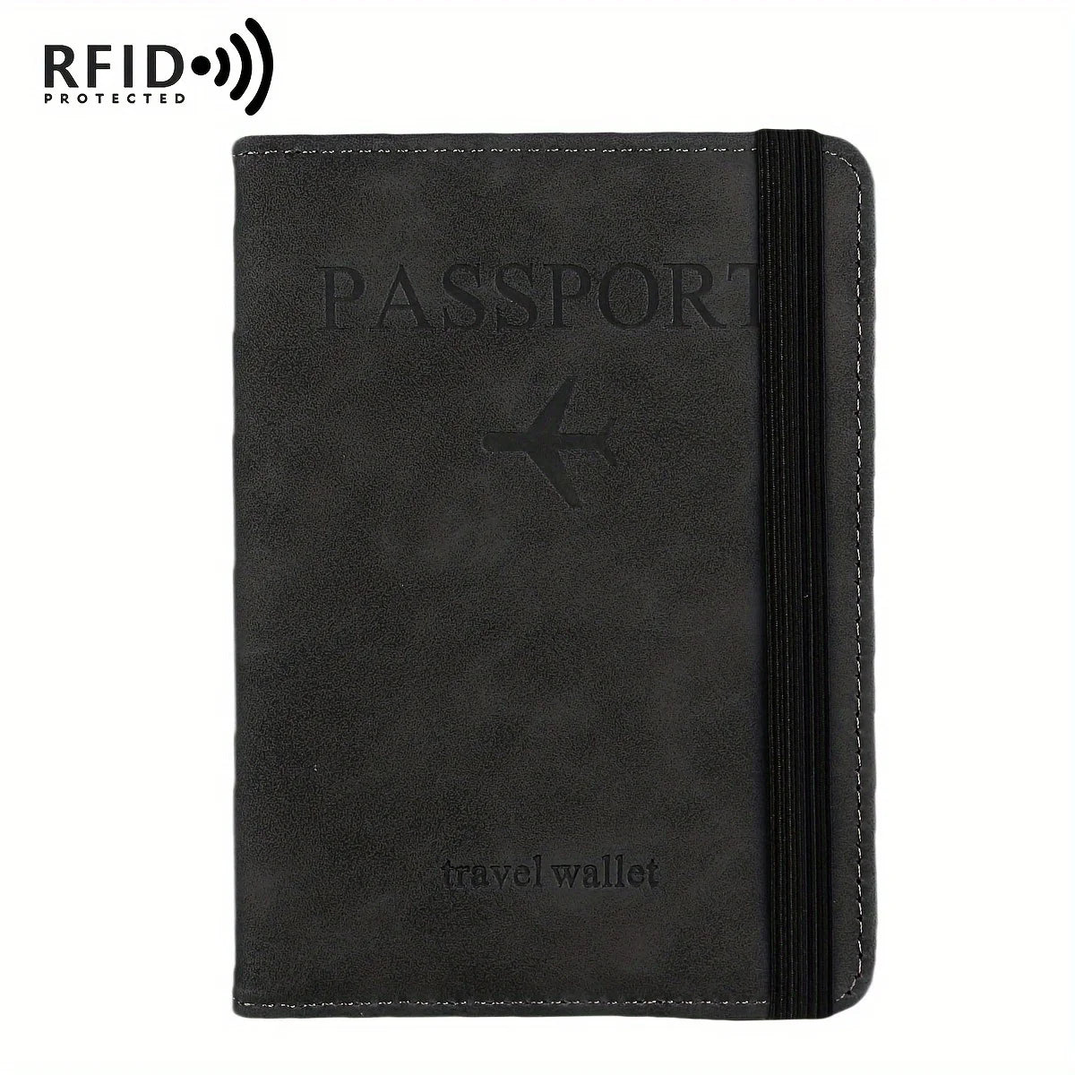Retro PU Travel Passport Holder, RFID Blocking  Multi-Function Wallet, Passport Covers with Slots for Cards and Personal Items