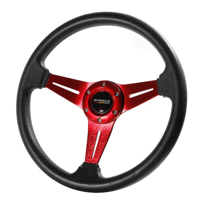 350mm/14Inch Sport Steering Wheel Aluminium+PU Drift Simulation Racing Game Steering Wheel Universal