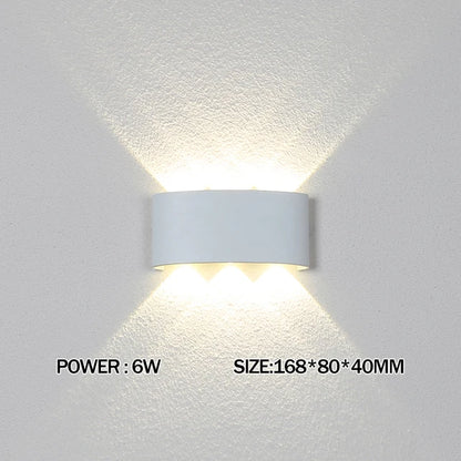 Led Wall Lamp outdoor Stair Light Fixture Bedside Loft Living Room Up Down Home Hallway Lampada 2W 4W 6W 8W 10W 12W Wall Sconces