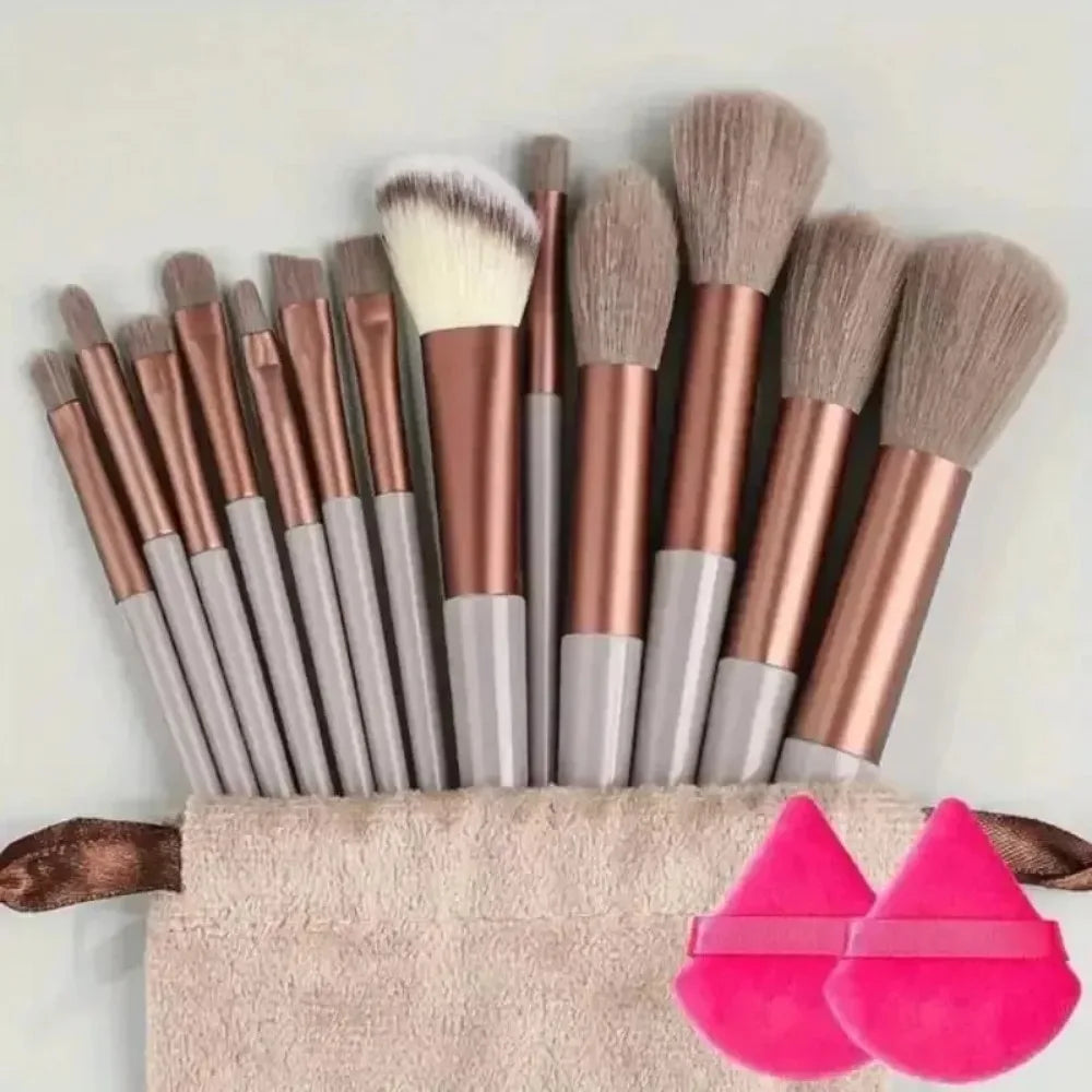 13-Piece Professional Makeup Brush Set – Soft & Fluffy Cosmetic Brushes