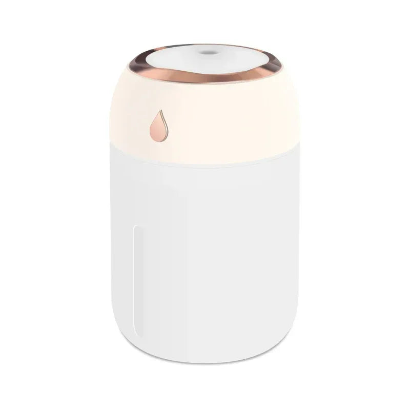 330ml Mini USB Air Humidifier Portable Aroma Diffuser with LED Cool Light for Room Home Car Plant Mist Purifier - Urbizia