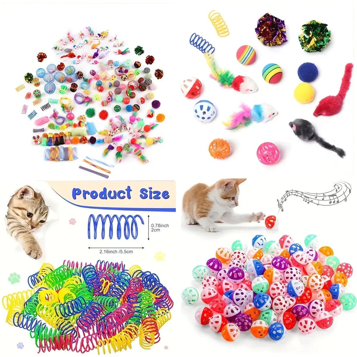 Cat Toys Mixed Pack – 14, 28, or 56 Pieces