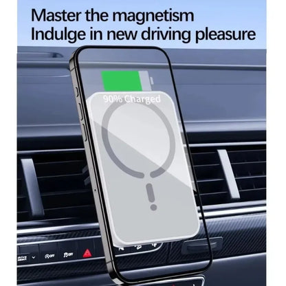 30W Car Air Vent Magnetic GPS Phone Holder Stand Wireless Charger For Magsafe iPhone 16 15 14 13 12 Pro Max Cell Fast Charging