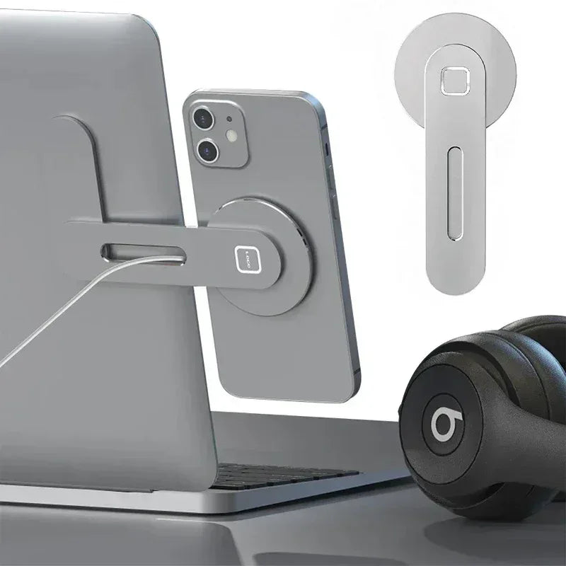 Magnetic Laptop Phone Holder – Slim & Foldable Monitor Mount - Urbizia