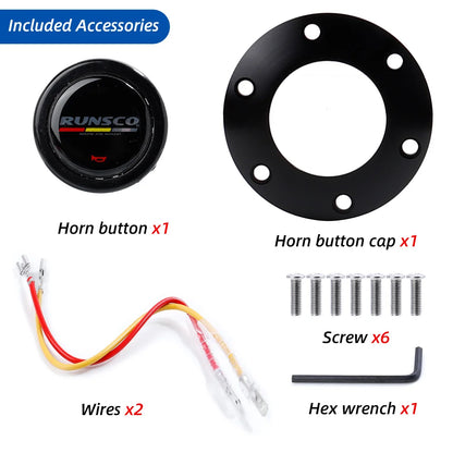 300mm Racing Steering Wheel Flat Suede Car Drift Pc Game Wheels Control Universal PCD-70mm