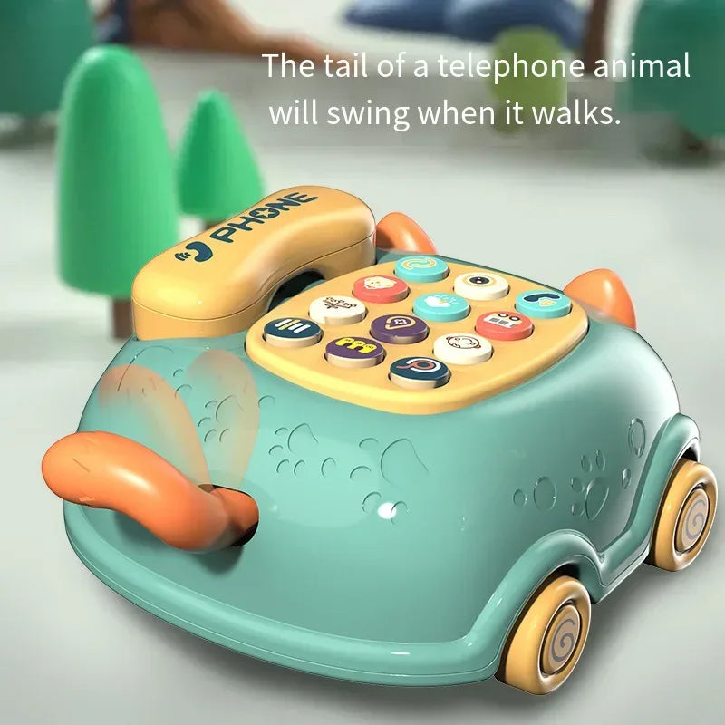 Baby Storyteller Electric Toy – Educational Phone Car with Light & Music - Urbizia