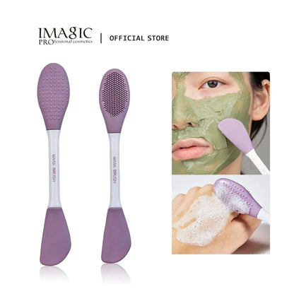 IMAGIC Silicone Facial Cleansing & Mask Brush 2 In1 Facial Skin Care Scrub Exfoliator Scrub Pore Blackhead Deep Cleaning Tools - Urbizia