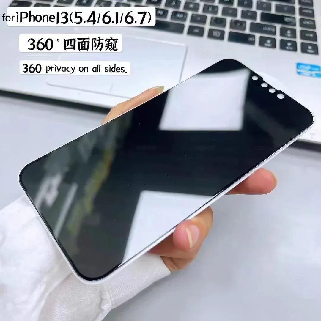 360° Privacy Tempered Glass Screen Protector iPhone