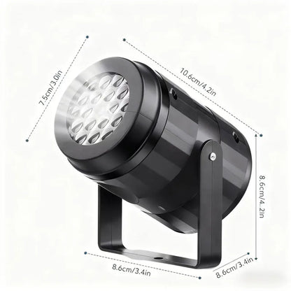 Snowflake Christmas Laser Projector Light — 16 Patterns