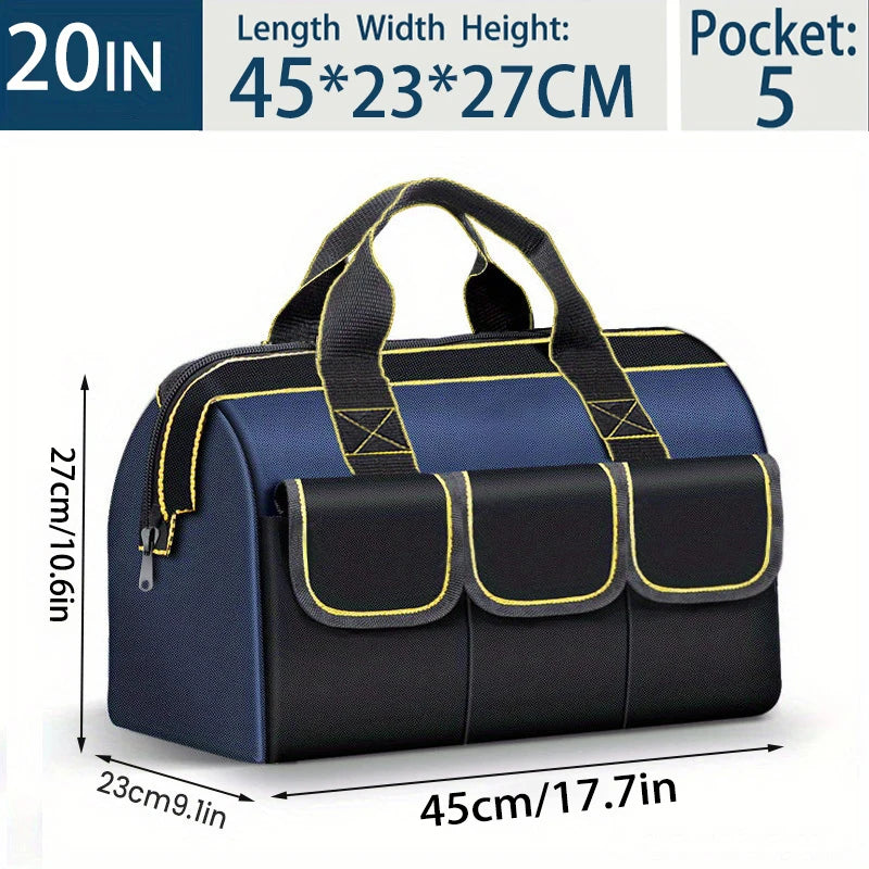 Multifunctional 13in-23inch Tool Bag Thicken Big Capacity Waterproof Wear-Resistant Toolkit MultiPocket Electrician Storage Bag