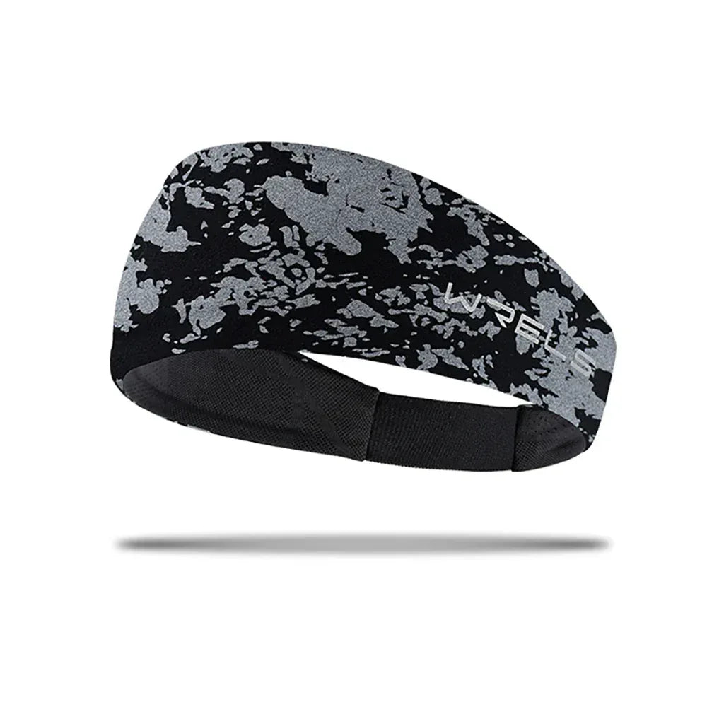 1pc Running Sweat Absorbing Sports Hair Band Yoga Breathable Antiperspirant Band Men's and Women's Basketball Hair Band - Urbizia