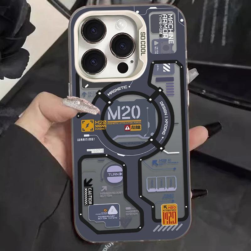 iPhone Luxury Circuit Label Shockproof Bumper Case