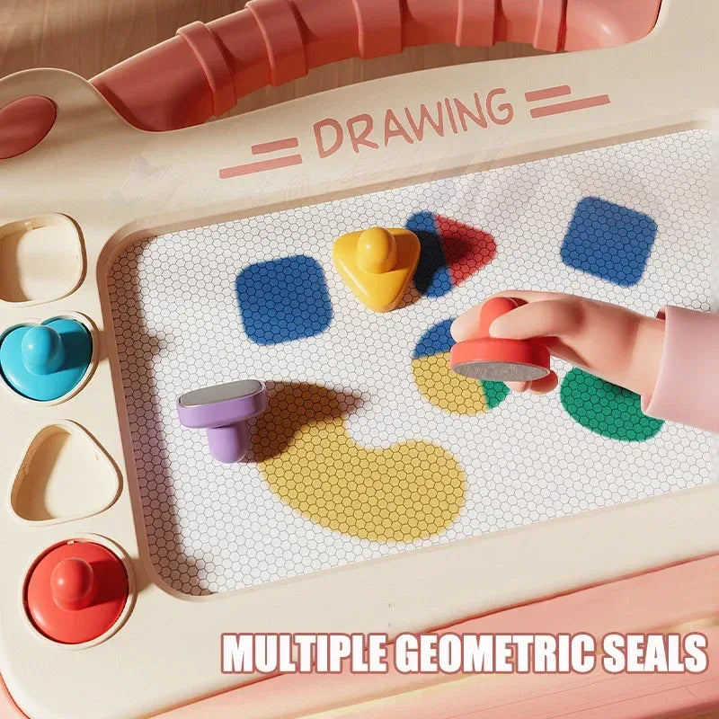 Children’s Cartoon Magnetic Drawing Board – Montessori Toy - Urbizia