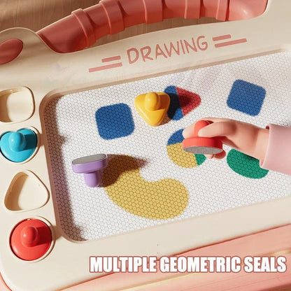 Children’s Cartoon Magnetic Drawing Board – Montessori Toy - Urbizia