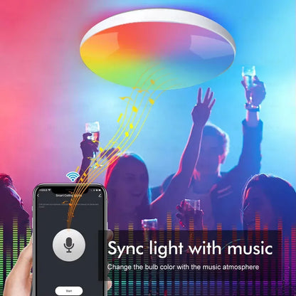 Tuya Zigbee 3.0 Smart Ceiling Light Wifi RGBCW Led Ceiling Lamp Livingroom Home Decoration Smart Lamp For Alexa, Google Home - Urbizia
